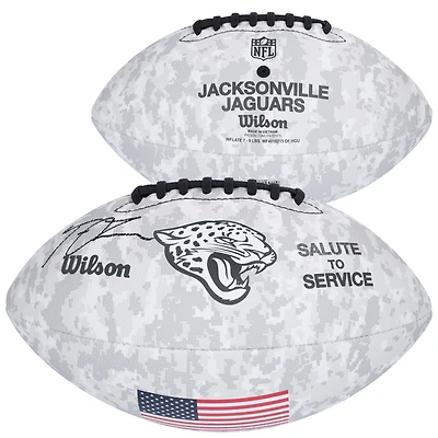Trevor Lawrence Jacksonville Jaguars autographié 2024 Salute To Service Wilson Football
