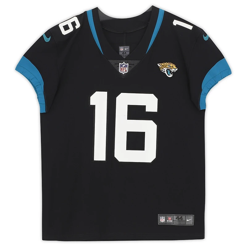 Maillot Nike Elite noir autographié par Trevor Lawrence des Jaguars de Jacksonville