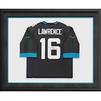 Maillot Nike Elite noir encadré de luxe autographié par Trevor Lawrence des Jaguars de Jacksonville