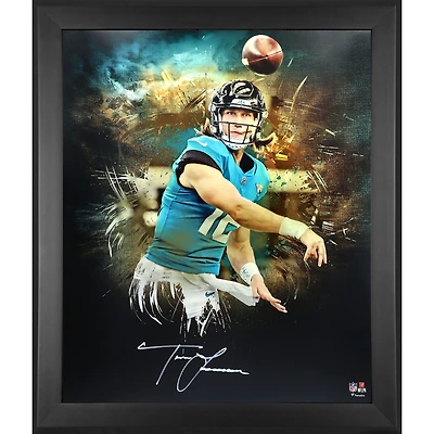 Photographie encadrée autographiée de Trevor Lawrence Jacksonville Jaguars 20'' x 24''