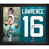 Collage de numéros de maillot encadré autographié par Trevor Lawrence des Jaguars de Jacksonville 20" x 24"