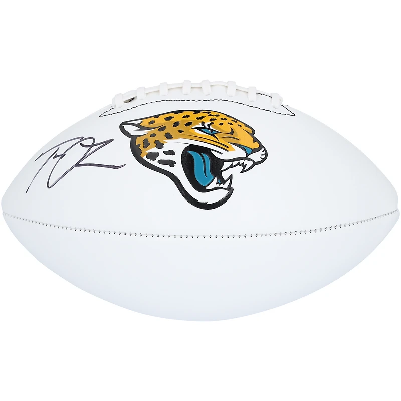 Trevor Lawrence Jacksonville Jaguars Ballon de football dédicacé Franklin White Panel