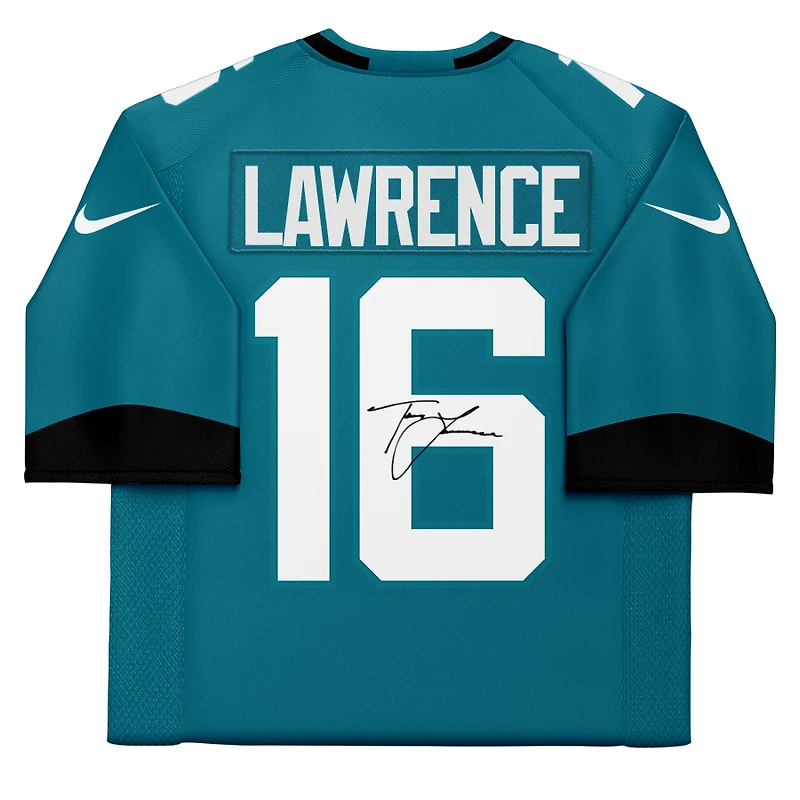 Trevor Lawrence Jacksonville Jaguars Autographed Nike Teal Elite Jersey