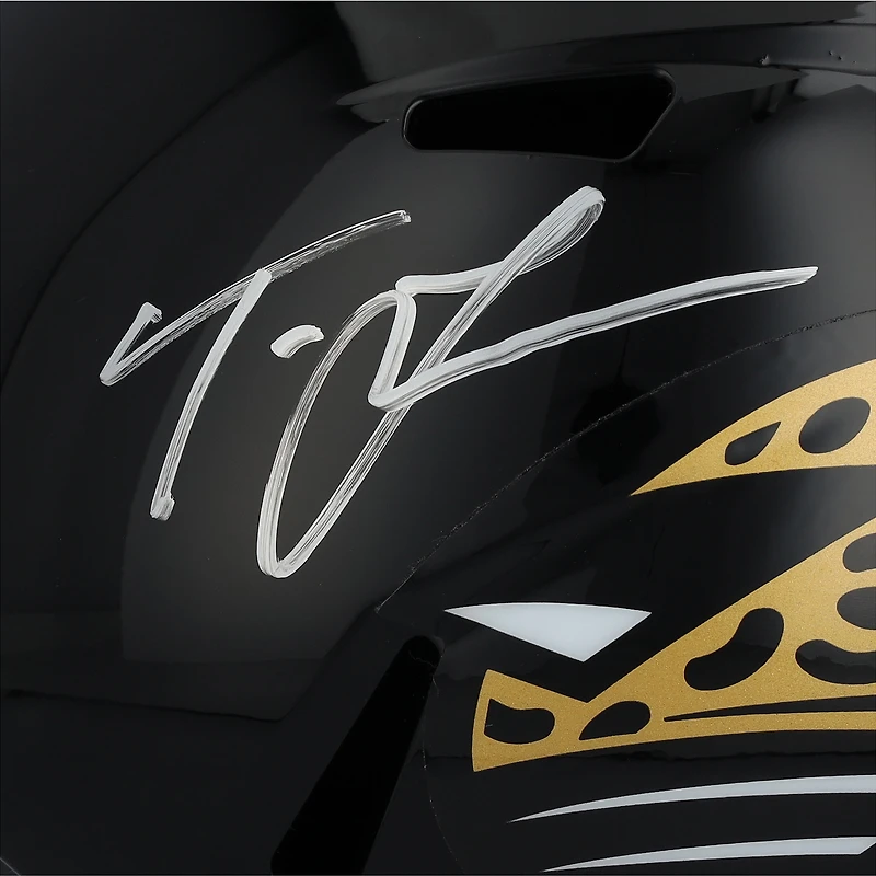 Casque réplique de vitesse rétro autographié par Trevor Lawrence des Jaguars de Jacksonville Riddell 1995-2012