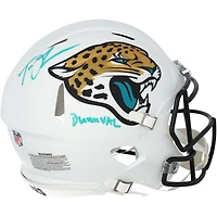 Casque authentique Riddell 2024 Alternate Speed ​​autographié par Trevor Lawrence des Jaguars de Jacksonville avec inscription « Duuuval »