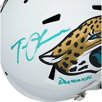 Casque Riddell 2024 Alternate Speed ​​autographié par Trevor Lawrence des Jaguars de Jacksonville avec inscription « Duuuval »