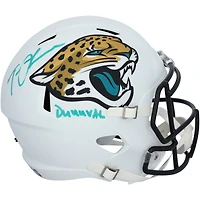 Casque Riddell 2024 Alternate Speed ​​autographié par Trevor Lawrence des Jaguars de Jacksonville avec inscription « Duuuval »