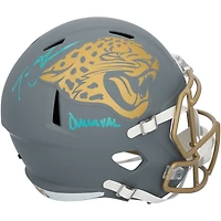 Casque Riddell Slate Speed ​​2024 autographié par Trevor Lawrence des Jaguars de Jacksonville, avec inscription « Duuuval »