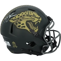Trevor Lawrence Jacksonville Jaguars Autographed Riddell 2025 Salute To Service Speed Replica Helmet  