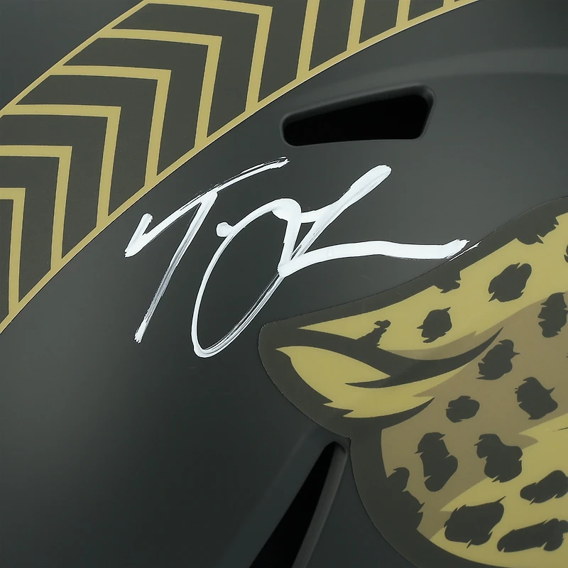Trevor Lawrence Jacksonville Jaguars Autographed Riddell 2025 Salute To Service Speed Replica Helmet
