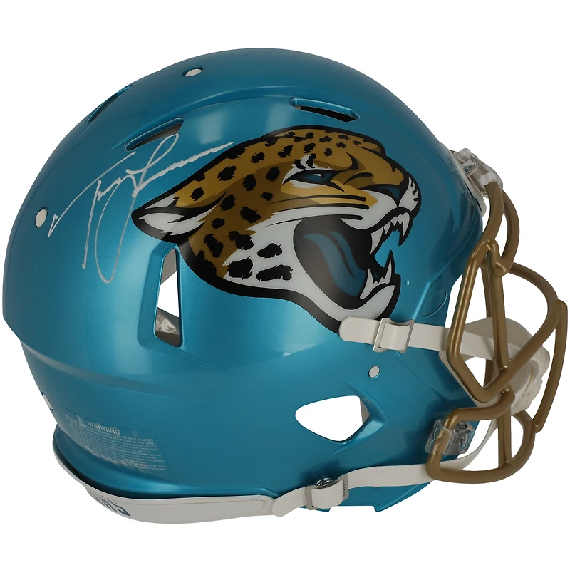 Casque authentique Riddell Flash Speed autographié par Trevor Lawrence des Jacksonville Jaguars