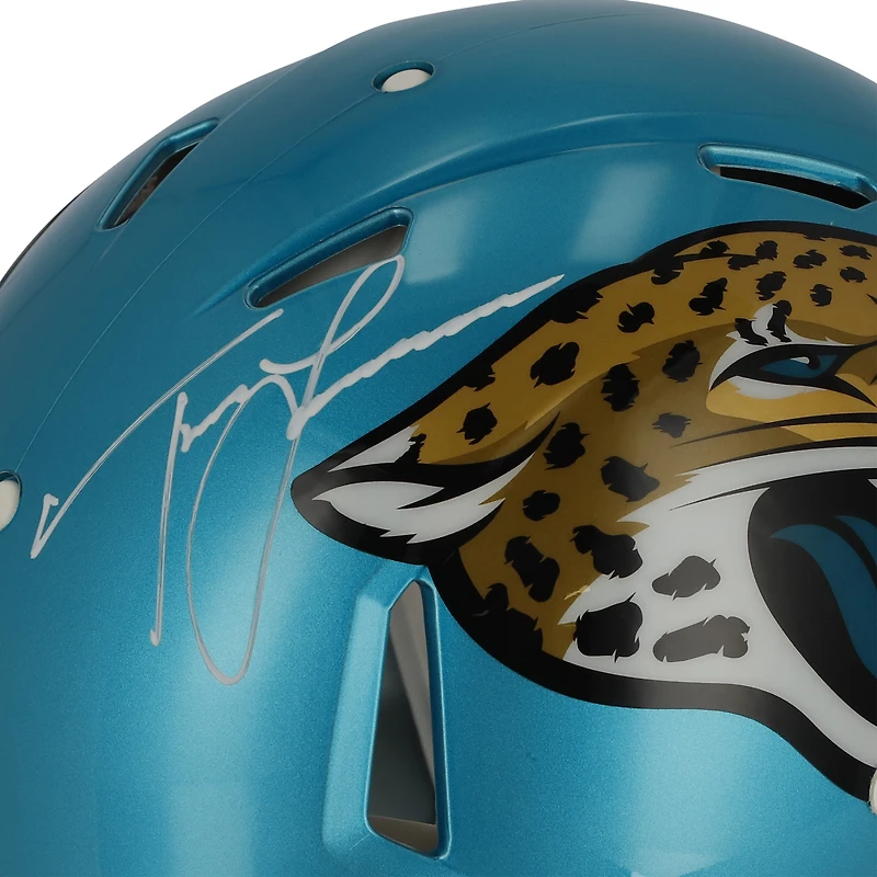 Casque authentique Riddell Flash Speed autographié par Trevor Lawrence des Jacksonville Jaguars