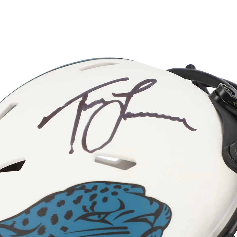 Casque miniature Riddell Lunar Eclipse Alternate Speed ​​autographié par Trevor Lawrence des Jaguars de Jacksonville