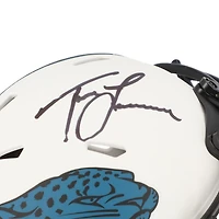 Casque miniature Riddell Lunar Eclipse Alternate Speed ​​autographié par Trevor Lawrence des Jaguars de Jacksonville