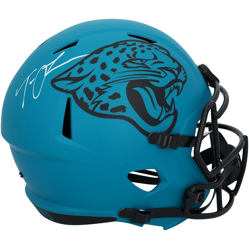 Casque Riddell Rave Speed ​​autographié par Trevor Lawrence des Jaguars de Jacksonville