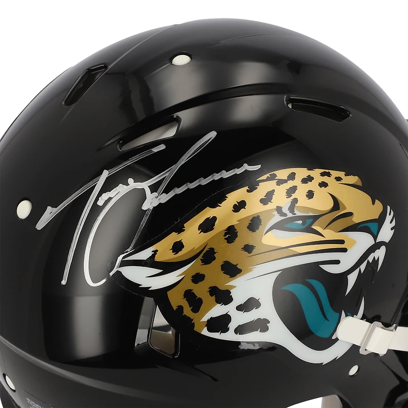 Casque authentique Riddell Speed ​​autographié par Trevor Lawrence des Jacksonville Jaguars