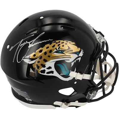 Casque authentique Riddell Speed ​​autographié par Trevor Lawrence des Jacksonville Jaguars