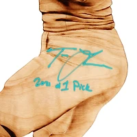 Trevor Lawrence Jacksonville Jaguars Autographed Stretched 18" x 48" Wood Burn with Art by Adam Mahr & "2021 #1 Pick" Inscription - Limited Edition #1/1