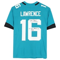 Trevor Lawrence Jacksonville Jaguars Autographed Teal Nike Limited Jersey with "It Was Always the Jags" Inscription
