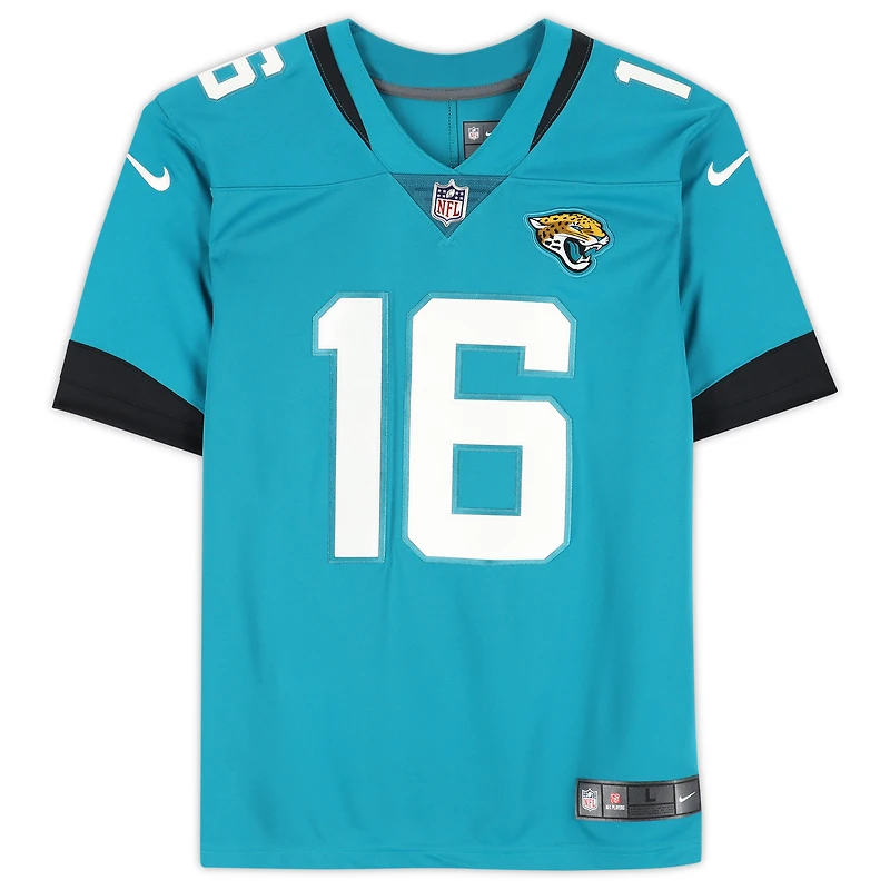 Trevor Lawrence Jacksonville Jaguars Autographed Teal Nike Limited Jersey with "It Was Always the Jags" Inscription