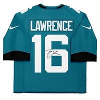 Maillot Nike Teal Limited dédicacé par Trevor Lawrence des Jacksonville Jaguars