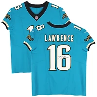 Trevor Lawrence Jacksonville Jaguars Autographed Teal Throwback Elite Jersey 