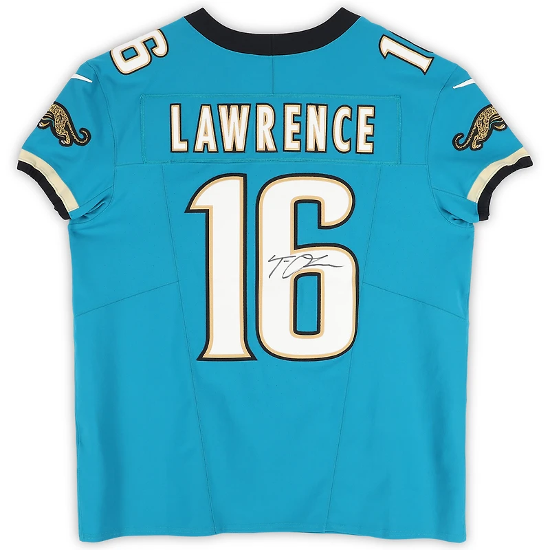 Trevor Lawrence Jacksonville Jaguars Autographed Teal Throwback Elite Jersey 