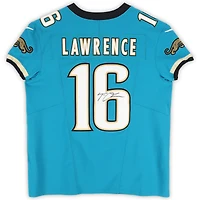Trevor Lawrence Jacksonville Jaguars Autographed Teal Throwback Elite Jersey 