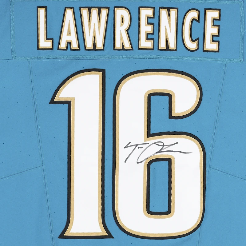 Trevor Lawrence Jacksonville Jaguars Autographed Teal Throwback Elite Jersey 