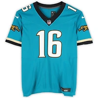 Trevor Lawrence Jacksonville Jaguars Autographed Teal Throwback Limited Jersey 