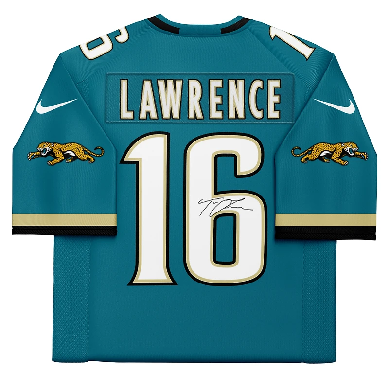 Trevor Lawrence Jacksonville Jaguars Autographed Teal Throwback Limited Jersey