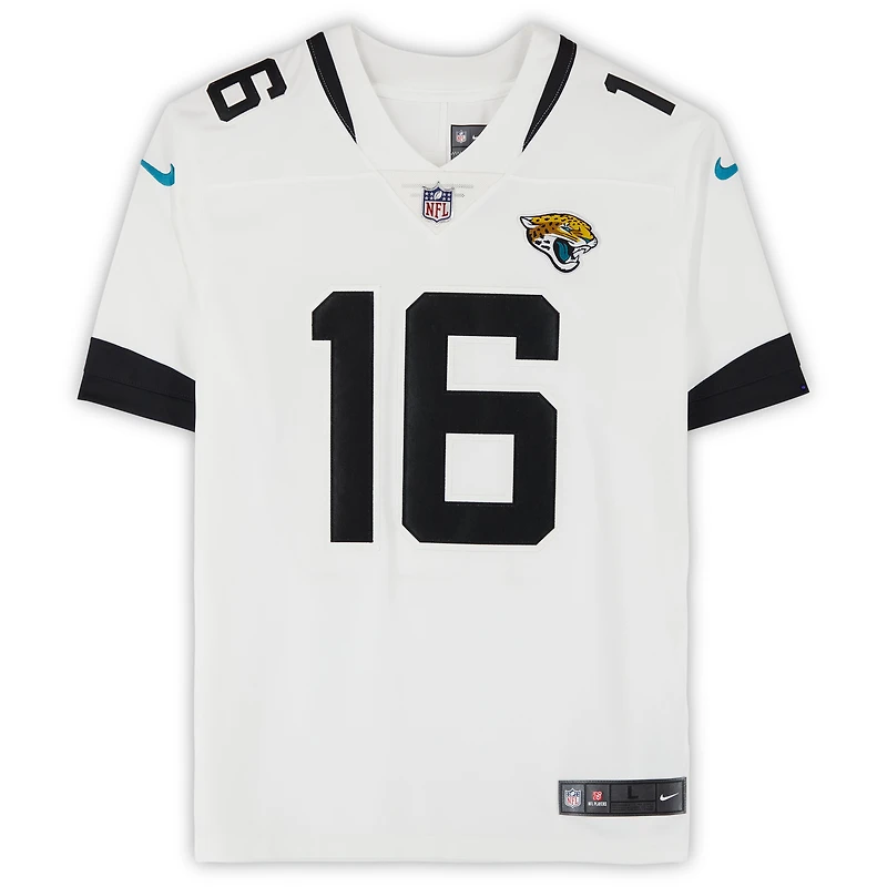 Trevor Lawrence Jacksonville Jaguars Autographed White Nike Limited Jersey with "2021 #1 Pick" Inscription