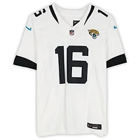 Maillot Nike Vapor F.U.S.E. blanc en édition limitée, autographié par Trevor Lawrence des Jaguars de Jacksonville