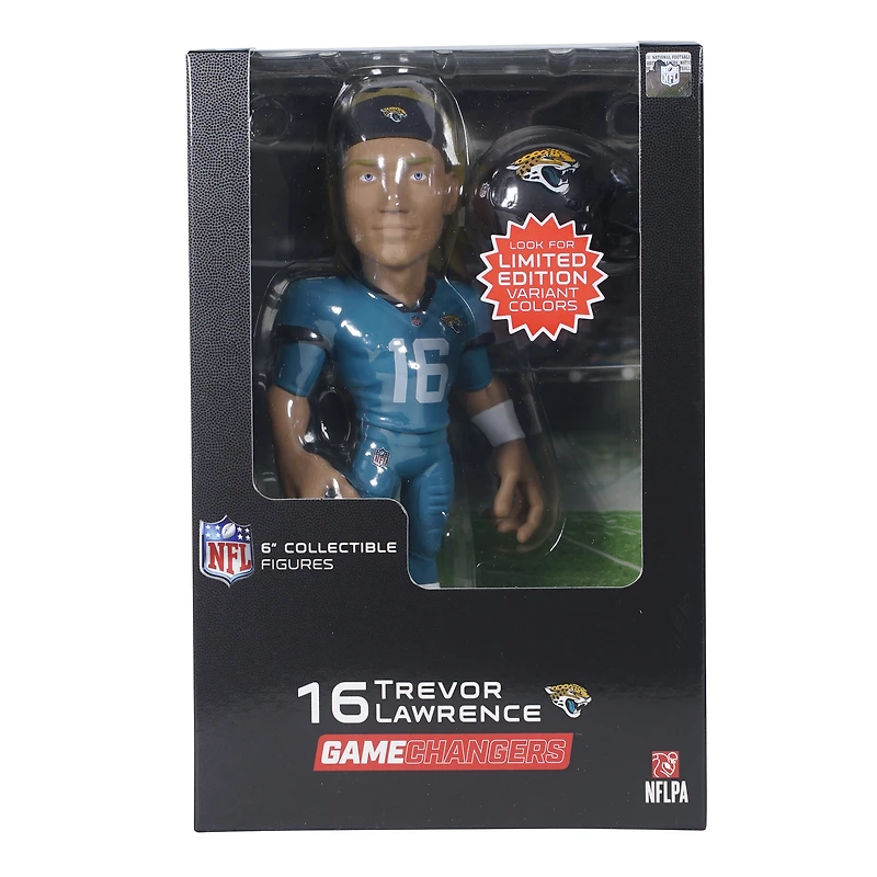 Figurine en vinyle Trevor Lawrence Jacksonville Jaguars Series 4 GameChanger 6" - Recherchez des variantes de couleurs unies rares