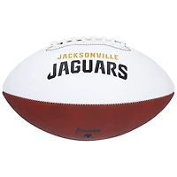 Trevor Lawrence, Travis Hunter & Brian Thomas Jr. Jacksonville Jaguars Autographed Franklin White Panel Football