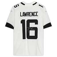Maillot Nike dédicacé par Trevor Lawrence White des Jacksonville Jaguars