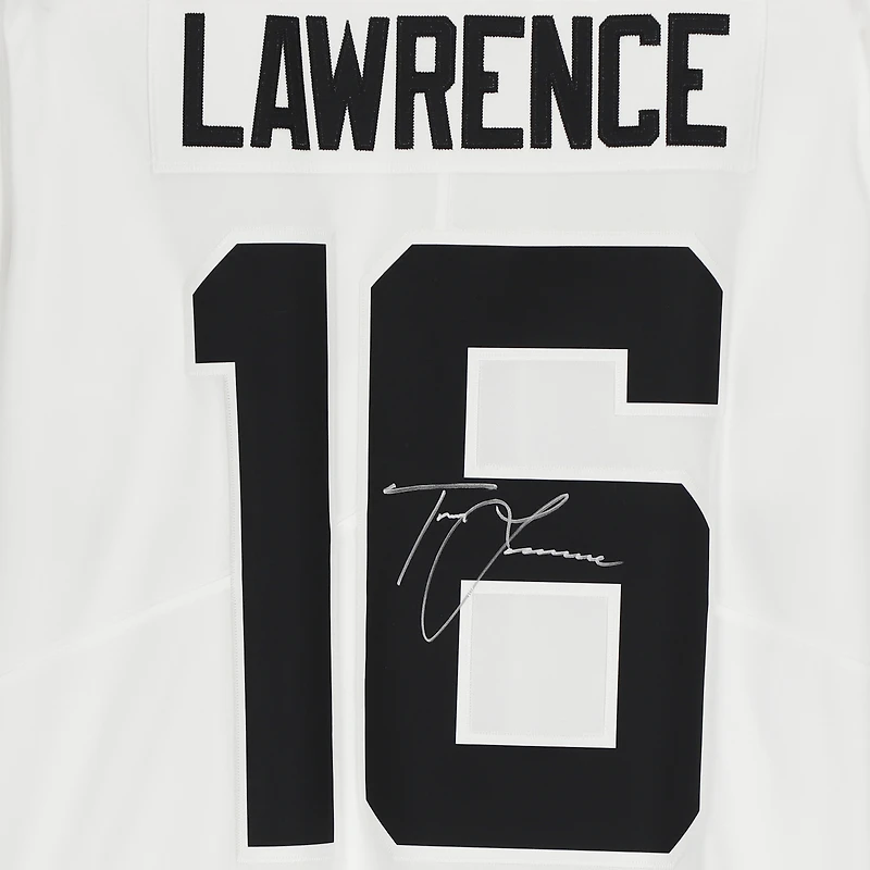 Maillot Nike dédicacé par Trevor Lawrence White des Jacksonville Jaguars