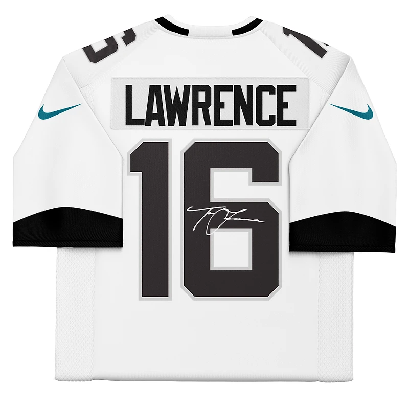 Maillot Nike dédicacé par Trevor Lawrence White des Jacksonville Jaguars