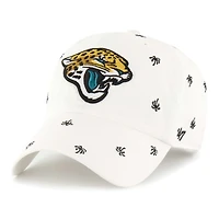 Casquette unisexe '47 White Jacksonville Jaguars Confetti Clean Up réglable