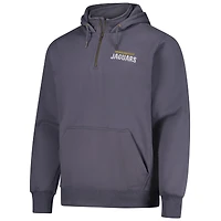 Unisex Dunbrooke  Graphite Jacksonville Jaguars Defender Quarter-Zip Hoodie
