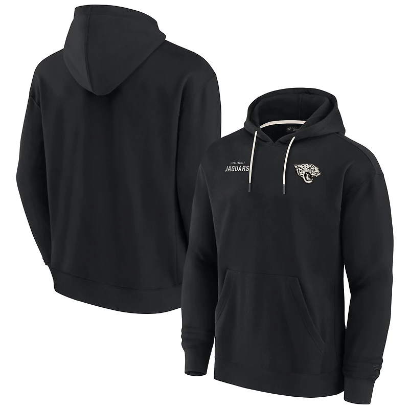 Sweat à capuche unisexe Fanatics noir Jacksonville Jaguars Elements en polaire ultra douce