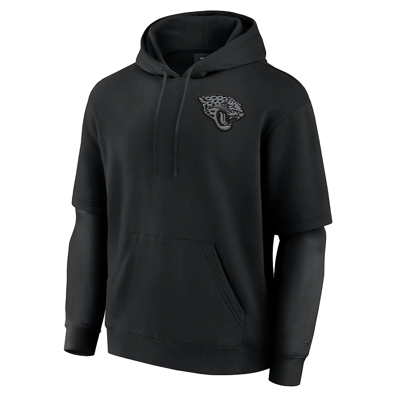 Sweat à capuche unisexe Fanatics noir Jacksonville Jaguars Sleek Elements