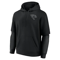 Sweat à capuche unisexe Fanatics noir Jacksonville Jaguars Sleek Elements