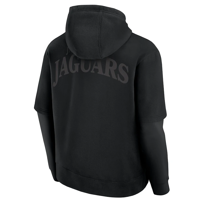 Sweat à capuche unisexe Fanatics noir Jacksonville Jaguars Sleek Elements