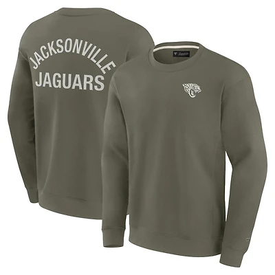 Unisex Fanatics Olive Jacksonville Jaguars Elements Super Soft Pullover Sweatshirt
