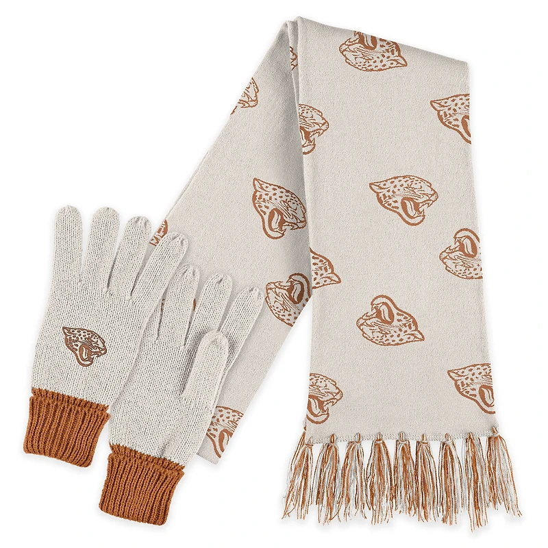 WEAR by Erin Andrews Jacksonville Jaguars Tonal Scarf and Gloves Set
