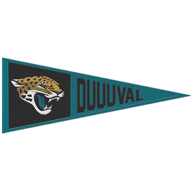 Fanion à slogan WinCraft Jacksonville Jaguars 13" x 32"