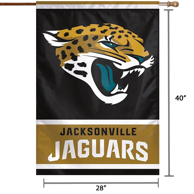 WinCraft Jacksonville Jaguars 28" x 40" Primary Logo Single-Sided Vertical Banner