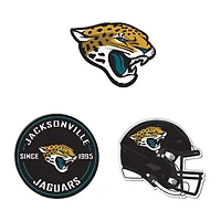 Lot de 3 aimants de réfrigérateur haut de gamme WinCraft Jacksonville Jaguars