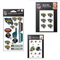 Ensemble de tatouages ​​sans eau WinCraft Jacksonville Jaguars 4" x 7"